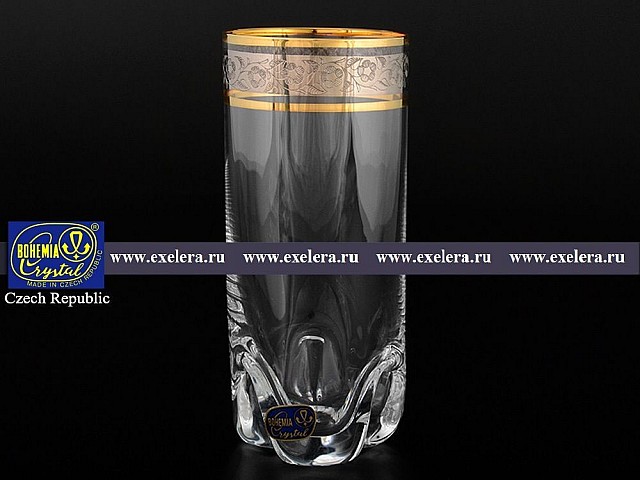 Набор стаканов для воды 300 мл Трио Идеал Панто Crystalite Bohemia