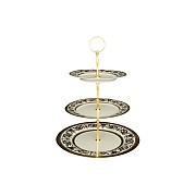 Этажерка 3 яруса Falkenporzellan Constanza Crem Imperial Gold