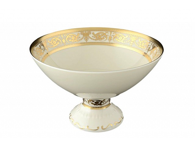 Конфетница 24 см Falkenporzellan Constanza Cream Imperial Gold
