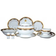 Столовый сервиз Thun Кристина Черная Лилия 6 персон 28 предметов