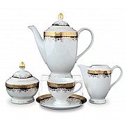 Кофейный сервиз Кристина Черная Лилия Thun на 6 персон