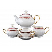 Чайный сервиз Thun Мария Луиза Красная лилия на 6 персон