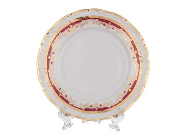 Набор тарелок Мария Луиза Красная лилия Thun 27 см 6 шт