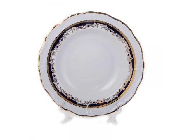 Набор тарелок глубоких Мария Луиза Синяя лилия Thun 23 см 6 шт