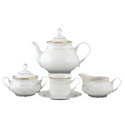 Чайный сервиз Thun Констанция Отводка золото на 6 персон