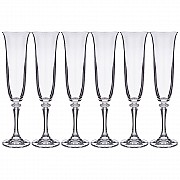 Набор фужеров для шампанского 175 мл Kleopatra Crystalite Bohemia 6 шт