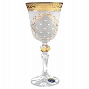 Набор рюмок для водки 60 мл Кристина Версаче Стразы R-G фон Bohemia