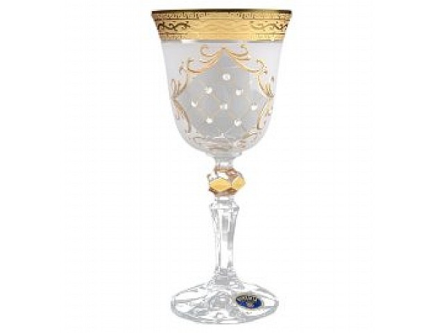 Набор рюмок для водки 60 мл Кристина Версаче Стразы R-G фон Bohemia