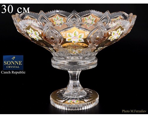 Фруктовница Sonne Crystal Золото 30 см