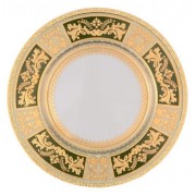 Набор тарелок 21 см Falkenporzellan Diadem Green Mint Gold 6 шт