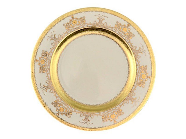 Набор тарелок 27 см Falkenporzellan Cream Saphir Gold 6 шт Набор тарелок 27 см Falkenporzellan Cream Saphir Gold 6 шт