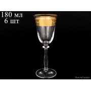 Набор фужеров для шампанского 180 мл Анжела Ripple Crystalite Bohemia 6 шт