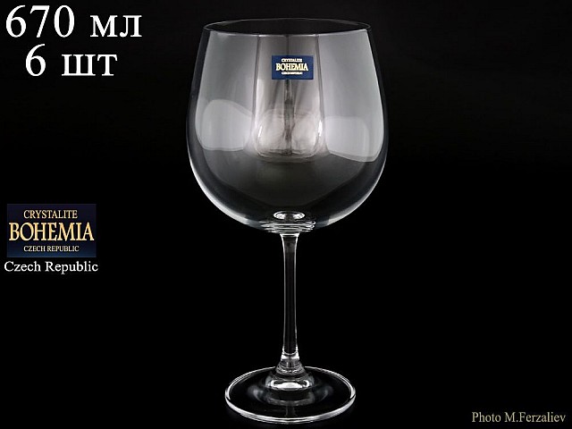 Набор бокалов для вина 770 мл Barbara Crystalite Bohemia 6 шт Набор бокалов для вина 770 мл Barbara Crystalite Bohemia 6 шт