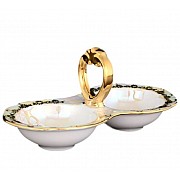 Прибор для специй двойной Магнолия Мадонна перламутр MZ