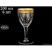 Набор бокалов для вина 200 мл Donna Crystalite Bohemia 6 шт