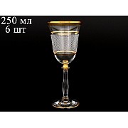 Набор бокалов для вина 250 мл Анжела Каро R-G Bohemia Crystal 6 шт