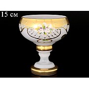 Конфетница Bohemia Лепка Белая B-L 15 см 19302