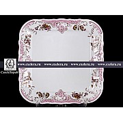 Поднос квадратный 26 см Бернадотт Розовый цветок