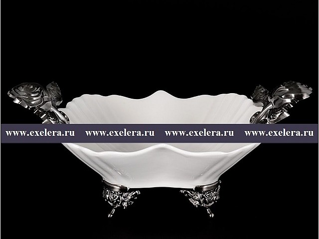 Фруктовница 23 см на ножке Азалия Royal Czech Porcelain