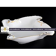 Блюдо 24 см Золотая полоса Корона Queens Crown