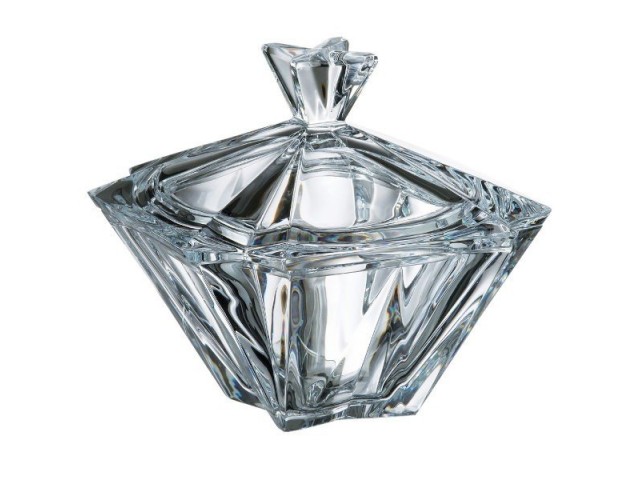 Конфетница с крышкой 15 см Metropolitan Crystalite Bohemia