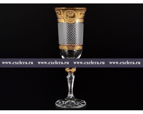 Набор фужеров для шампанского 150 мл Кристина Богемия Каро R-G 6 шт