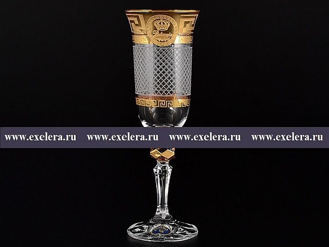 Набор фужеров для шампанского 150 мл Кристина Богемия Каро R-G 6 шт