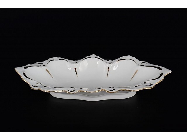 Блюдо селедочница 21 см Золотая полоса Корона Queens Crown