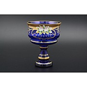 Конфетница Лепка Синяя B-P Bohemia Crystal 15 см 21584