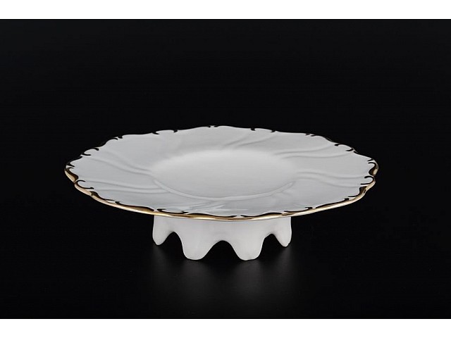 Конфетница 20 см Золотая полоса Корона Queens Crown