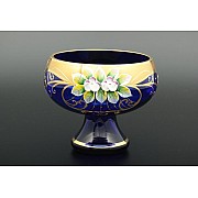 Конфетница Лепка Синяя B-P Bohemia Crystal 15 см 21907