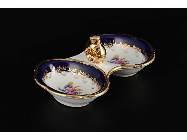 Прибор для специй двойной Офелия Полевой цветок Кобальт MZ