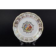 Набор тарелок 21 см Мадонна Перламутр Royal Czech Porcelain 6 шт
