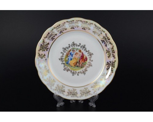 Набор тарелок 21 см Мадонна Перламутр Royal Czech Porcelain 6 шт