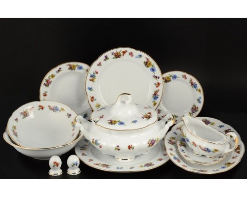 Столовый сервиз Болеро Весенний букет Royal Czech Porcelain на 6 персон
