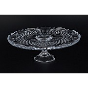 Тарелка для торта 31 см на ножке Vega-Nova Crystalite Bohemia