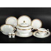 Столовый сервиз Thun Кристина Платиновая золотая лента на 6 персон