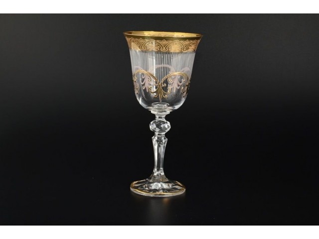 Набор бокалов для вина 220 мл 6 шт Krapnik Bohemia Crystal