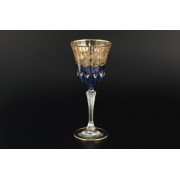 Набор бокалов для вина Adagio blu gold Timon