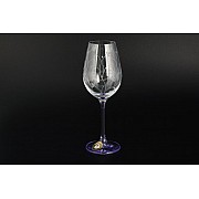 Набор бокалов для вина Bohemia Crystal Фиолетовая ножка E-V 250 мл