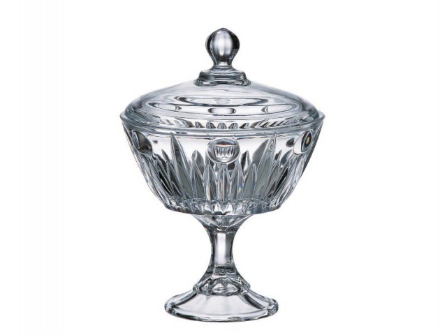 Конфетница с крышкой 24 см Pluto-New Nova Crystalite Bohemia