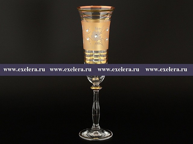 Набор фужеров для шампанского 190 мл Анжела K-A Bohemia Crystal 6 шт Набор фужеров для шампанского 190 мл Анжела K-A Bohemia Crystal 6 шт