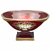 Фруктовница 34 см Красная