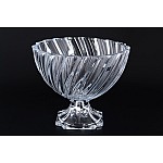 Фруктовница на ножке 28 см Scallop Crystalite Bohemia