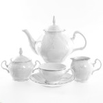 Чайный сервиз Платиновый узор Bernadotte на 6 персон 15 предметов