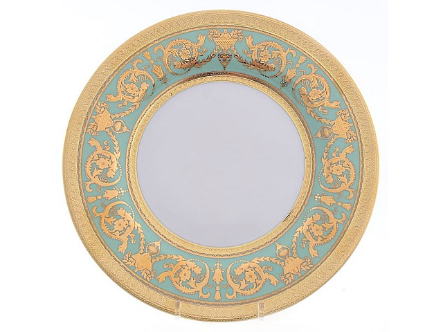 Набор тарелок Falkenporzellan Imperia Seladon Gold 21 см