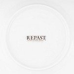 Набор плоских тарелок 25 см Серебряные колосья Repast 6 шт