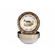 Набор салатников 16 см Магнолия Охота Зеленая MZ 6 шт