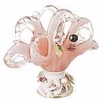 Салфетница White Cristal 20 см розовая