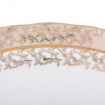 Блюдо овальное Queen's Crown Aristokrat Лист Бежевый 25 см
